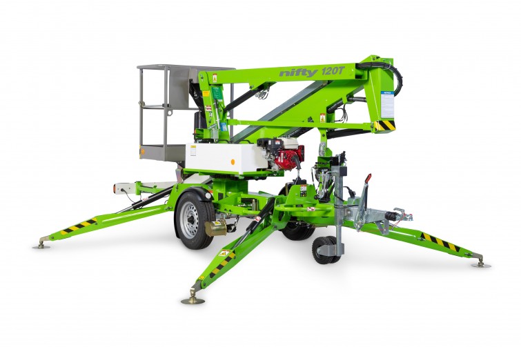 12 meter aanhangerhoogwerker Niftylift · 120T
