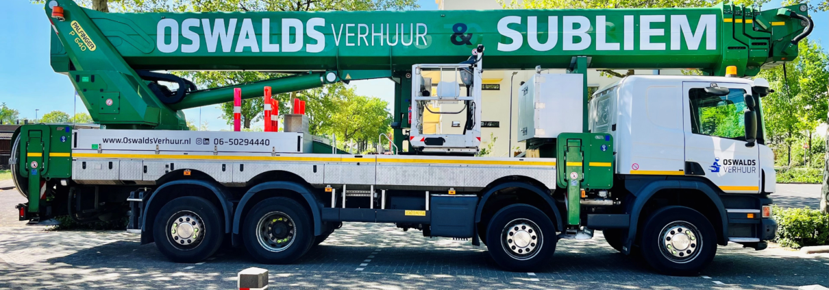 Vrachtauto hoogwerker huren - 63 meter en hoger